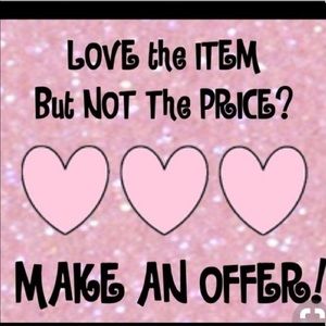 Reasonable offers accepted